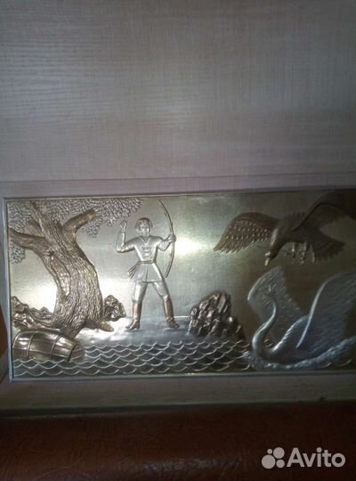 Картина чеканка СССР