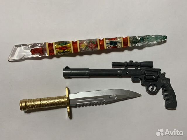 Ручка ссср, нож и пистолет,прикольные ручки
