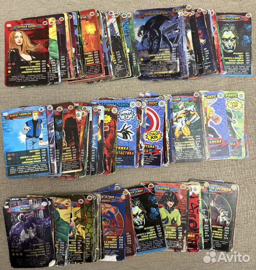 Spider Man Карточки Человек Паук герои и злодеи