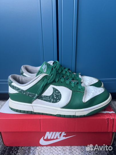 Nike dunk low green paisley оригинал