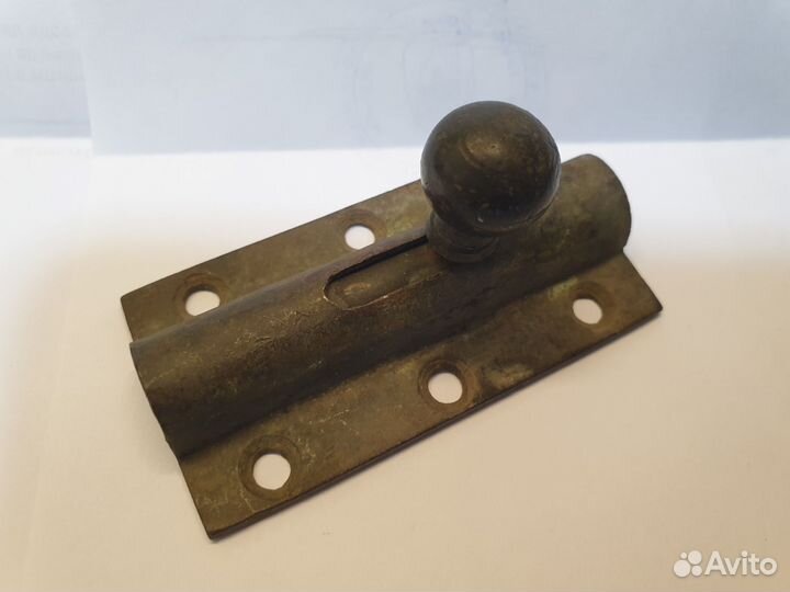 Шпингалет и ручка старинные латунь