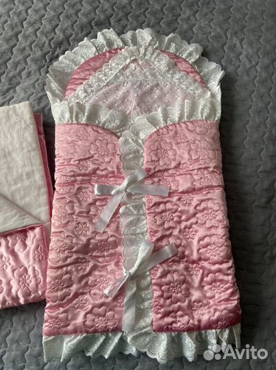 Конверт на выписку для девочки на весну