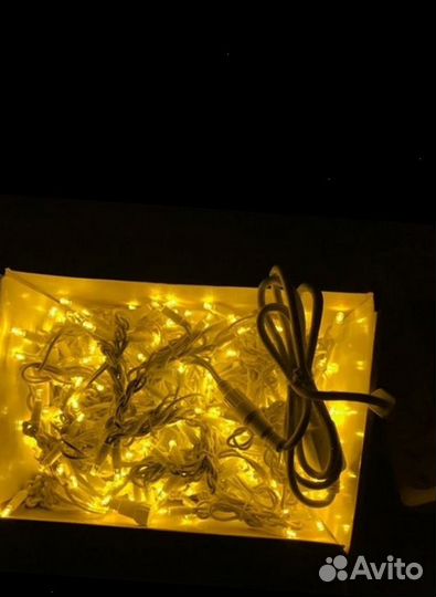 Гирлянда уличная бахрома зимняя