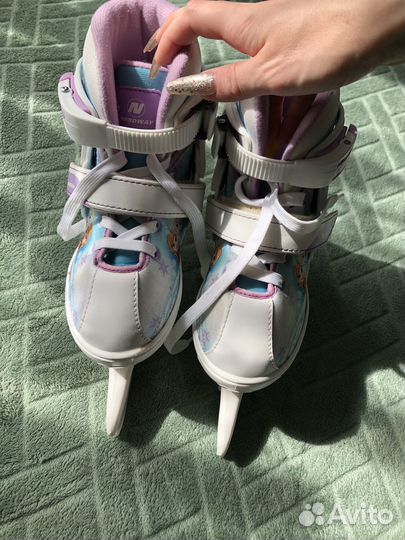 Коньки nordway раздвижные 31-36