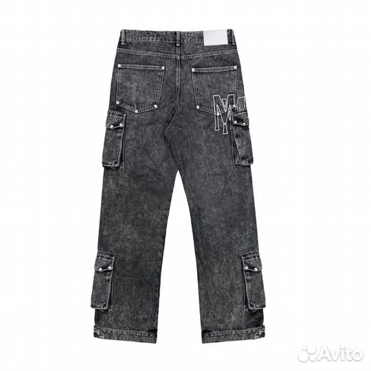 Джинсы marcelo miracles cargo denim grey