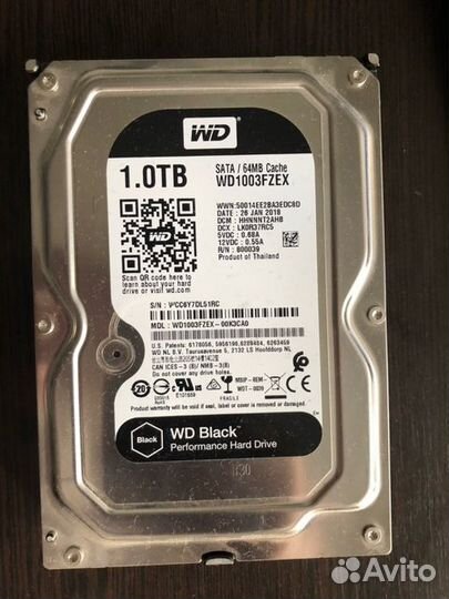 Жесткий диск WD Black 1TB HDD