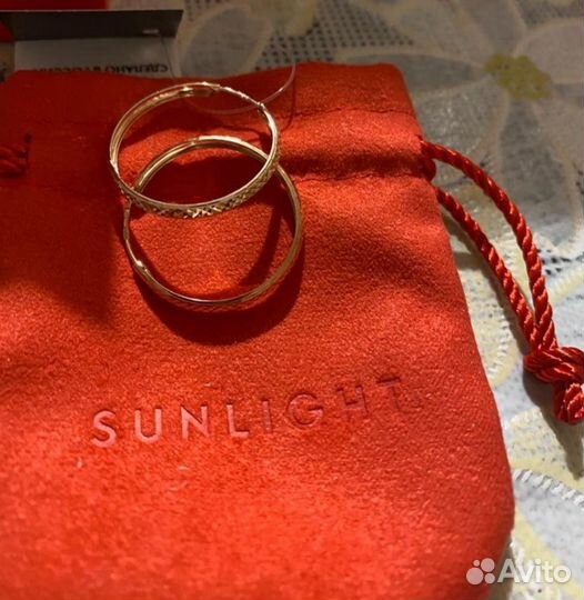 Серьги золотые