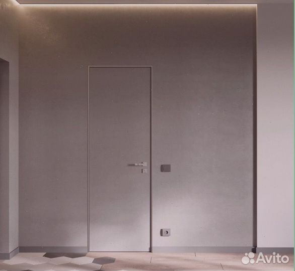 Дверь скрытая межкомнатная кромка ABS 2100х800