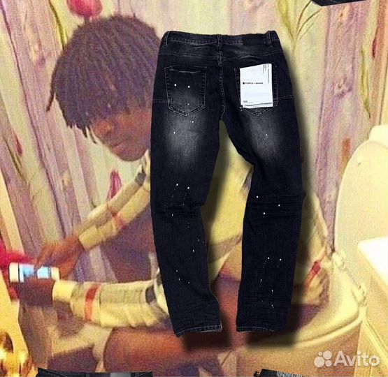 Джинсы purple brand