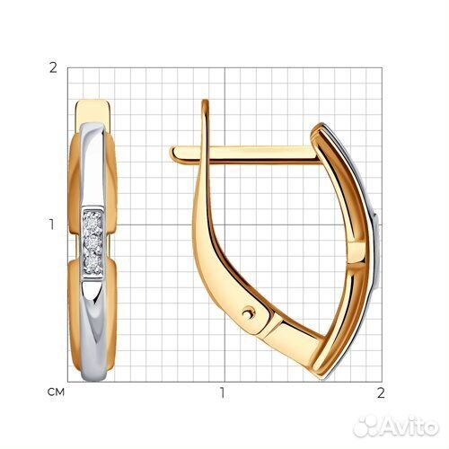 Серьги Diamant из золота, 51-220-01831-1