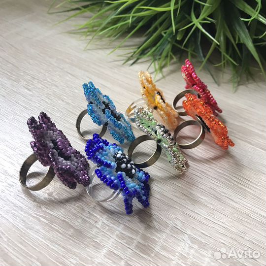 Кольцо из бисера