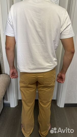 Джинсы мужские горчичные