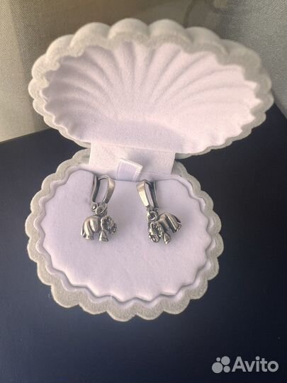 Серьги Слоник