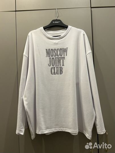 Лонгслив Moscow Joint Club xcnx белый брак