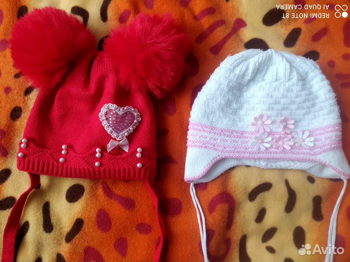 Шапка для девочки 44-46
