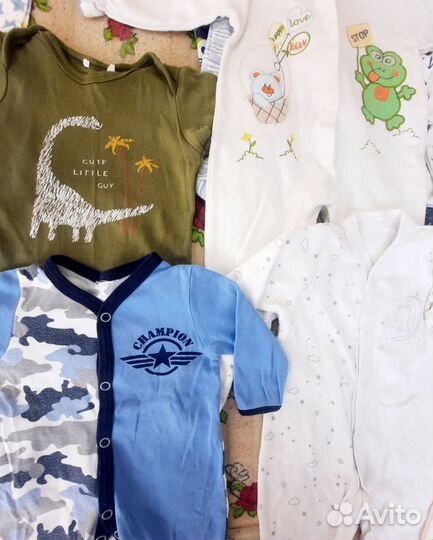 Пакет вещей на мальчика от 0 до 10 - 11 месяцев