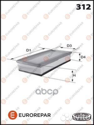 Фильтр воздушный citroen C4 2.0/peugeot 307 2.0