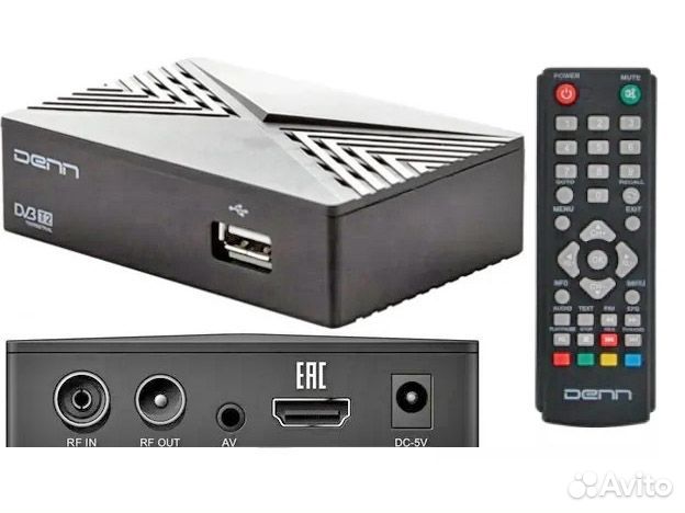 Приставка DVB T2 Denn DDT-151. Гарантия 6 месяцев
