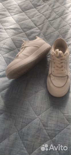 Детские кожаные кеды