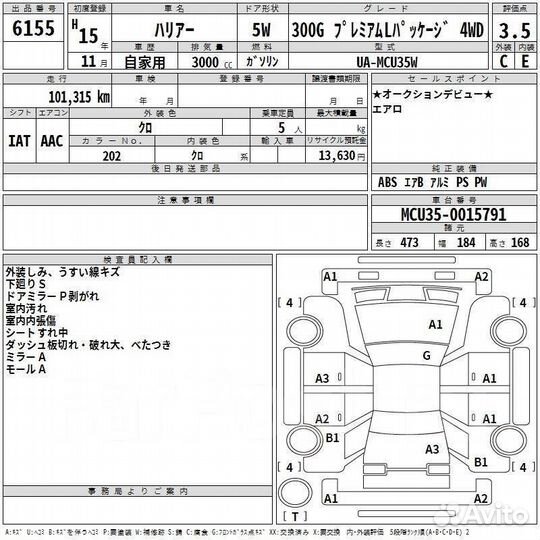 Тяги задние Toyota Harrier MCU35 2003 год Пробег 1