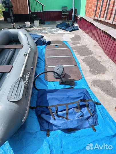 Комплект Лодка адмирал 305, мотор hondex 5 л.с 4т