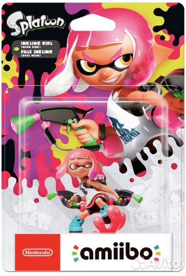 Amiibo Splatoon Inkling Girl Neon Pink В упаковке