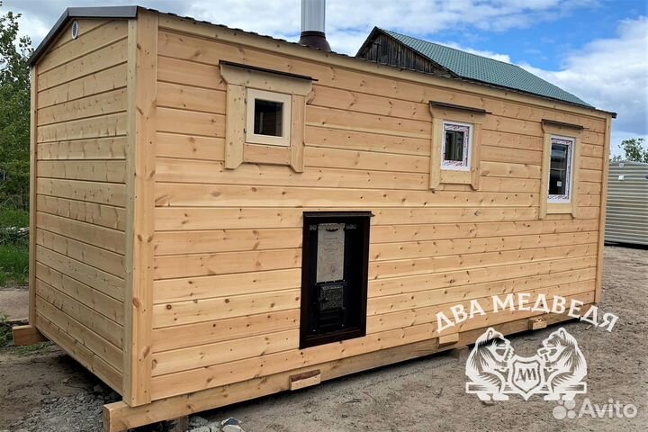 318 Баня под ключ, мобильная баня