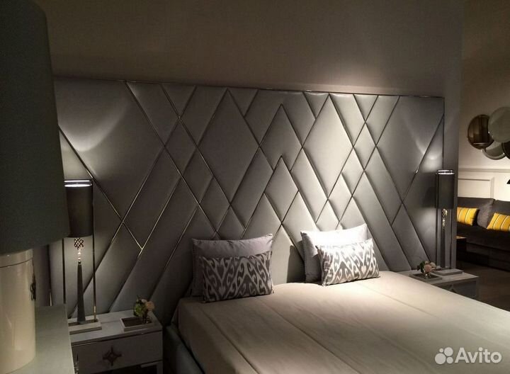 Мягкие стеновые панели для кровати