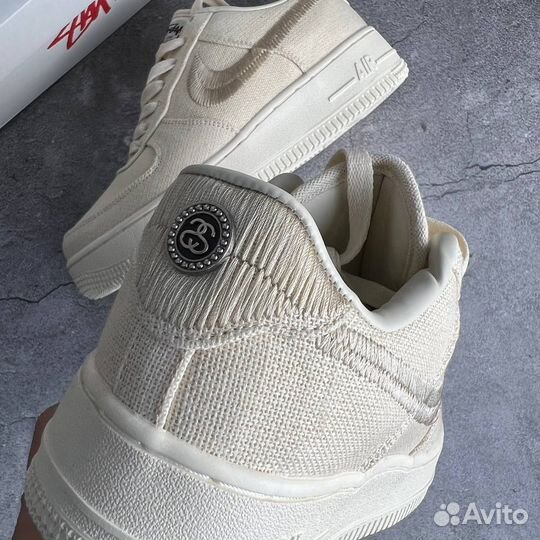 Кроссовки Nike Air Force 1 Stussy Fossil (36-45)