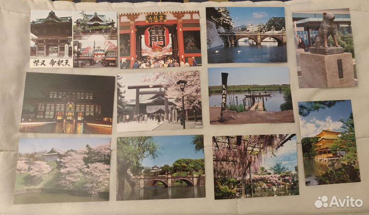 Открытки почтовые Япония, Осака, Токио