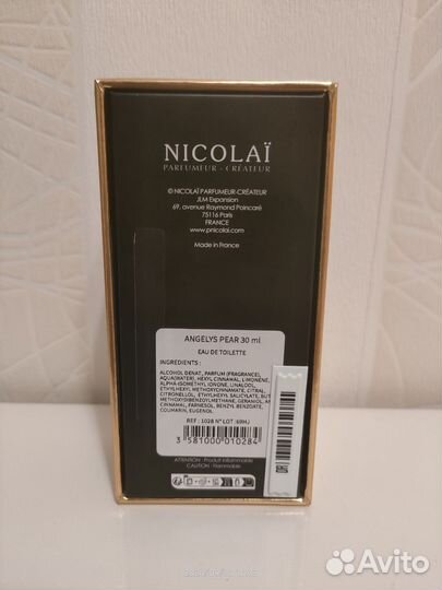 Angelys Pear edt Nicolai Parfumer cteateur 30 ml