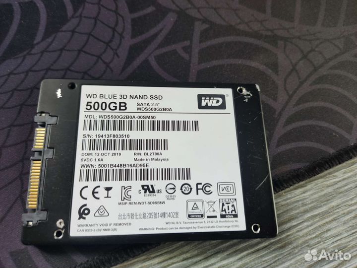 Ssd wd blue 500gb