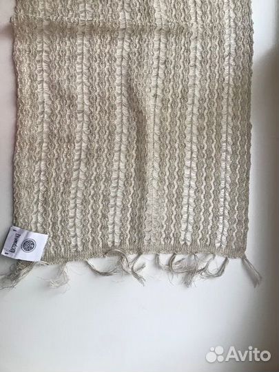 Шарф кружевной из льна