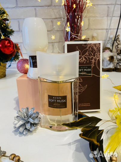 Avon: Парфюмерный набор Soft Musk шоколадный