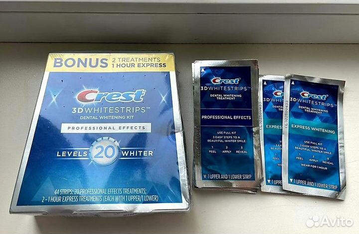 Полоски для отбеливания зубов Crest 20 Level