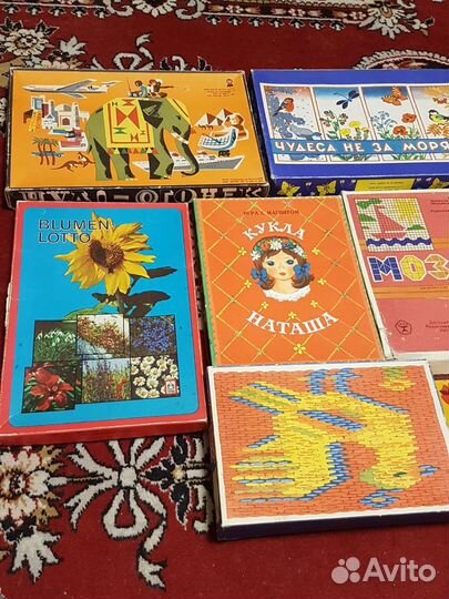 Мозаика игра советская для детей ретро винтаж СССР