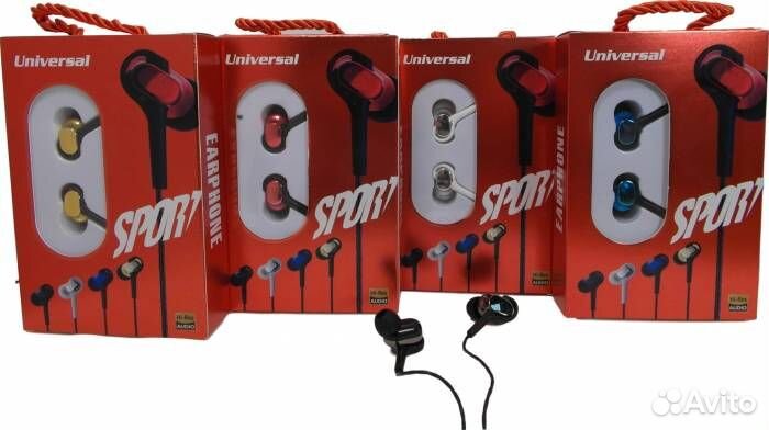 Наушники Z3 с микрофоном, Красные