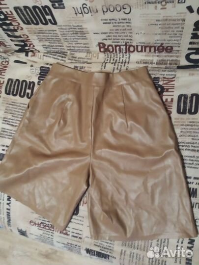 Шорты женские кожаные 50/52