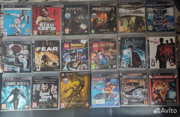 Игры Sony PS3. 1 диск на отправку