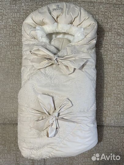 Конверт-одеяло на выписку осень-зима