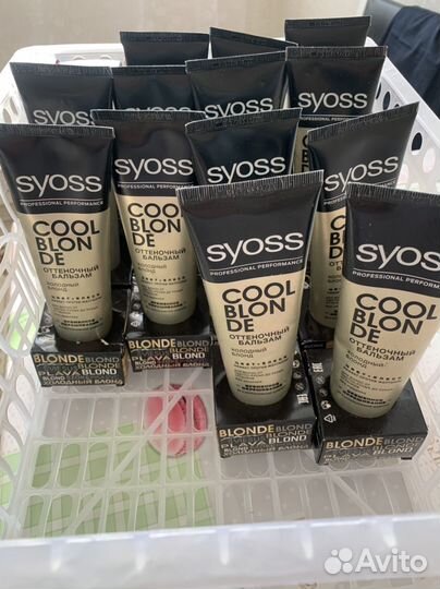 Оттеночный бальзам syoss блонд