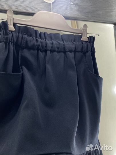 Юбка школьная синяя