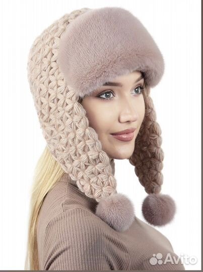Шапка норковая женская