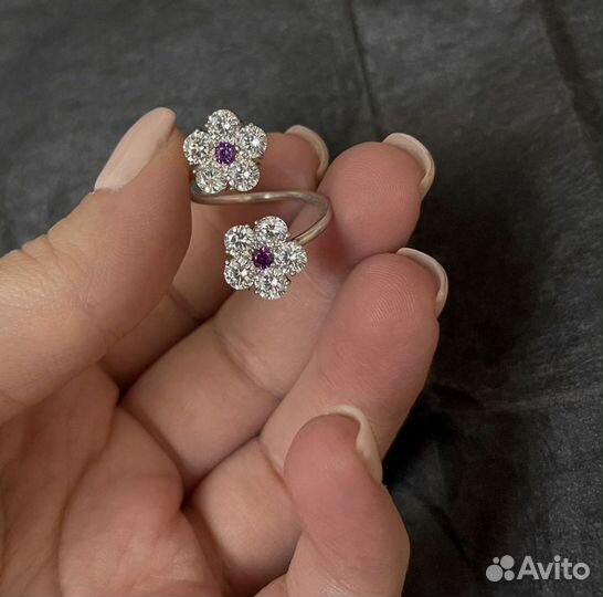 Кольцо серебро 925