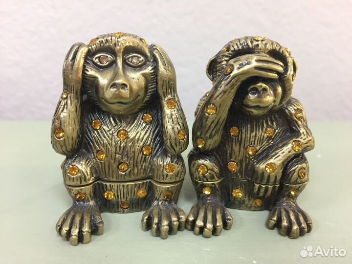 Шкатулка обезьянка фаберже