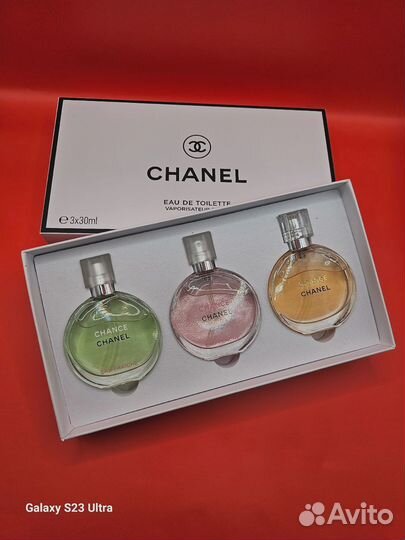 Подарочный набор Chanel Chance набор духов 3x30мл