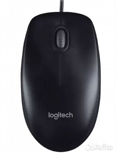 Мышь проводная Logitech B100