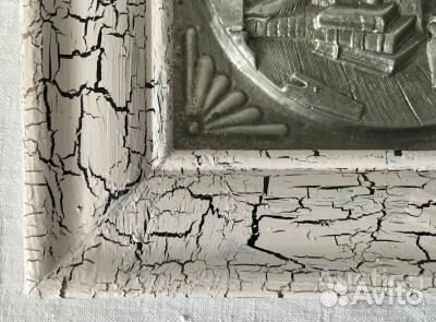 Настенное панно. Олово. Дерево. Германия