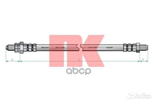 Шланг тормозной Ford Ka lks+rts. ab 96- 852577 Nk