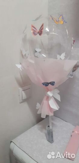 Воздушный букет с бабочками